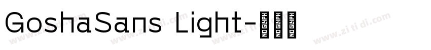 GoshaSans Light字体转换